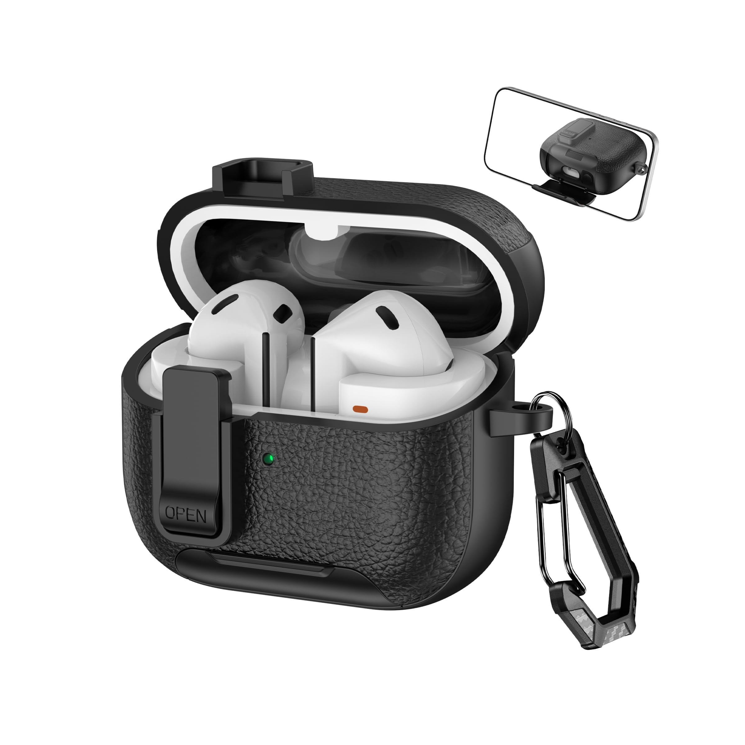 ZORBES® Samsung Galaxy Buds 3/3 Pro with Lock and Keychain ZORBES® Samsung Galaxy Buds 3/3 Pro with Lock and Keychain